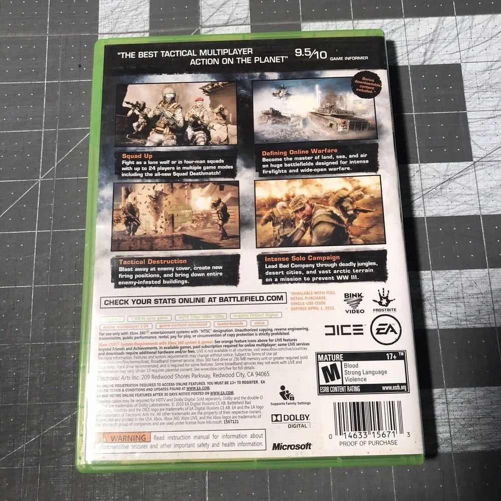 Xbox 360 Battlefield Baseball 2K6 2K11 COD4 Batman Games